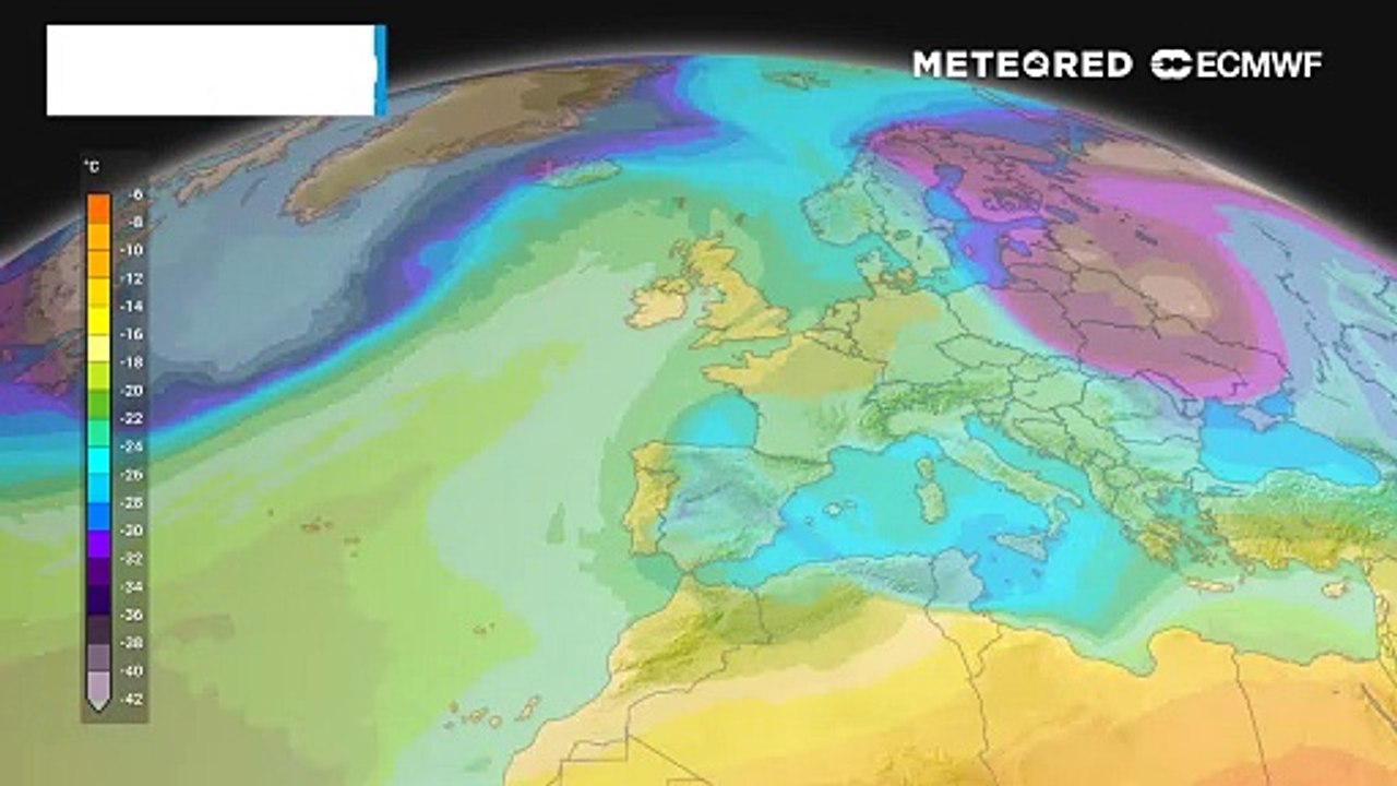 Nach und nach wird es in der Höhe über Mitteleuropa immer kälter!