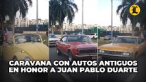 Caravana por la Patria con Autos Antiguos en Honor a Juan Pablo Duarte
