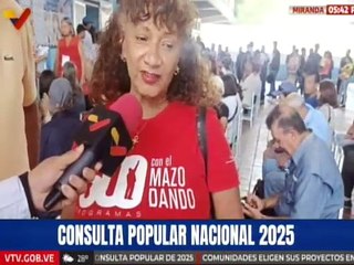 Mirandinos mencionan la importancia de la participación del pueblo en la Consulta Popular
