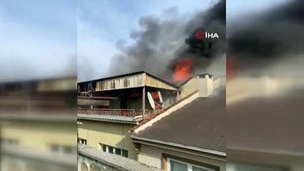 Bursa\'da korkutan yangın