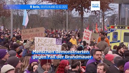 Erhalt der Brandmauer: 160.000 demonstrierten in Berlin gegen Friedrich Merz