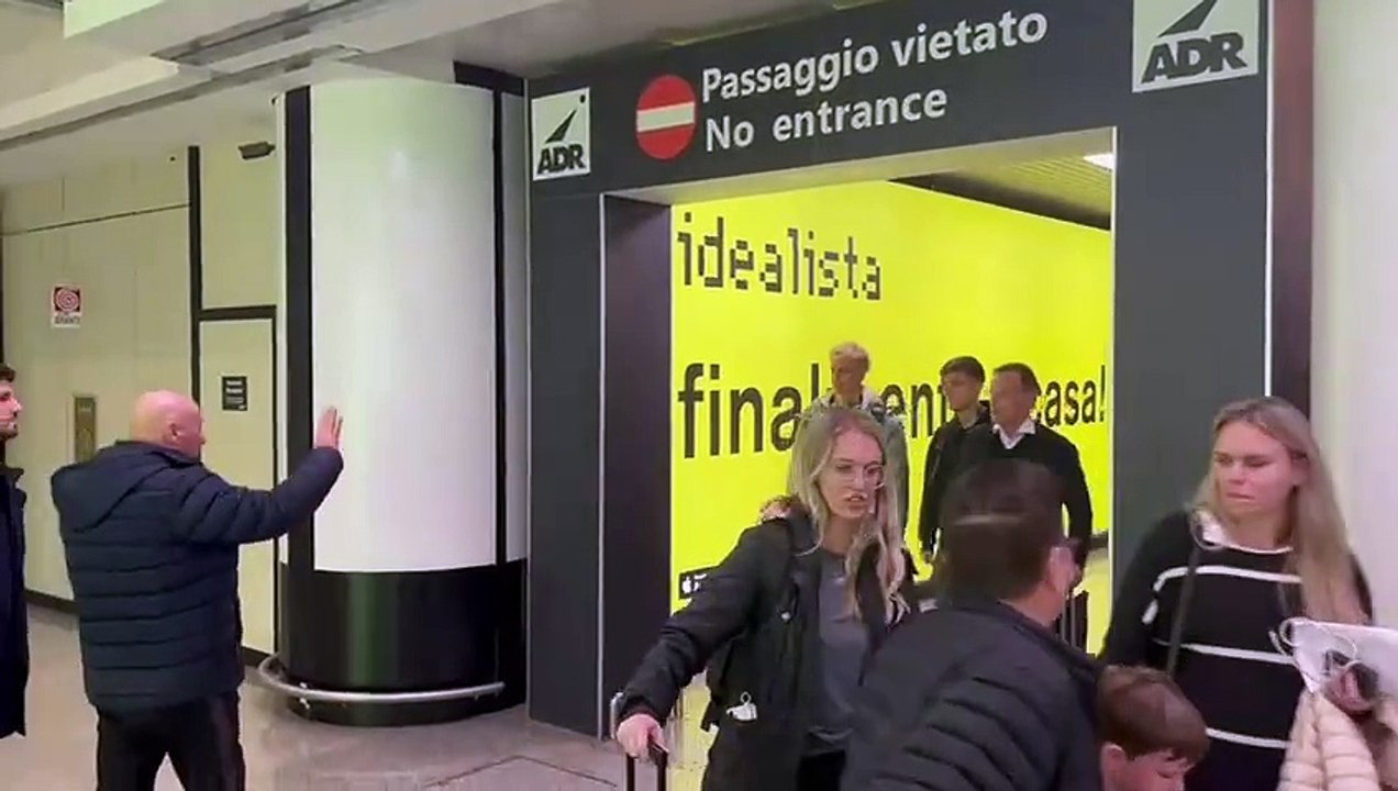L'arrivo di Provstgaard a Fiumicino