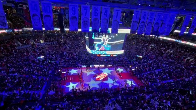 Los aficionados de los Raptors abuchean el himno de Estados Unidos por las medidas de Trump