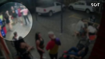 Câmera registra homicídio em distribuidora de bebidas no Bairro Periolo em Cascavel