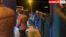 Zonguldak'ta Hafif Ticari Araç Çatıya Uçtu, Yaşlı Çift Kurtuldu