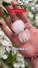 Granizo en Bahía Blanca