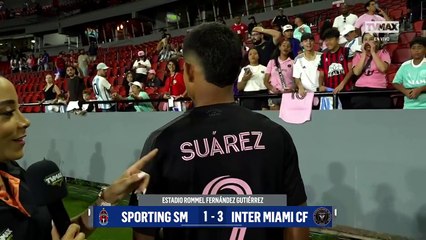 Raheen Cuello el que intercambió la camiseta con Luis Suarez
