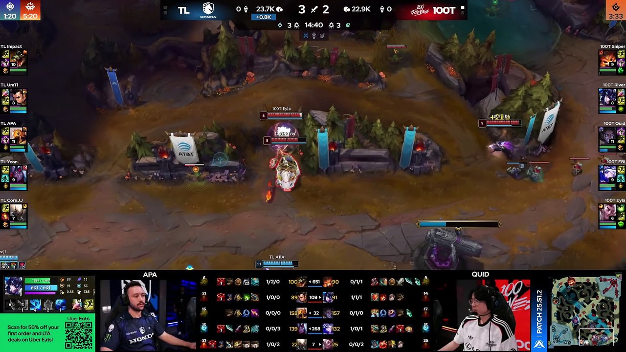 TL v 100 - Week 02 Day 02 | LTA North Split 01 2025 | Team Liquid v 100 Thieves | Game 2