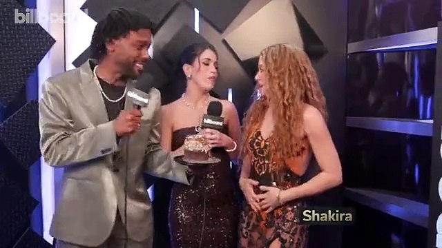 Shakira Finds Out Kendrick Lamar Is Headlining The Super Bowl, Talks Tour & More | GRAMMYs 2025
