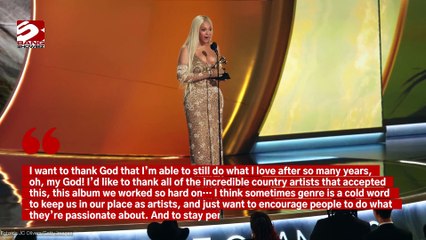 Beyonce was 'in shock' after winning the Best Country Album prize at the Grammy Awards
