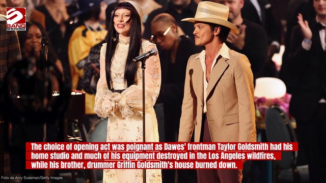 Grammy Awards: Lady Gaga and Bruno Mars pay tribute to LA
