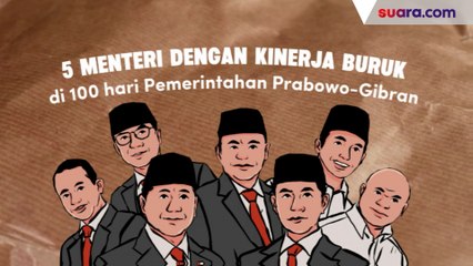 5 Menteri dengan Kinerja Buruk di 100 hari Pemerintahan Prabowo-Gibran