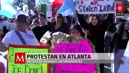 Protestas en Atlanta contra redadas antimigrantes reúnen a miles
