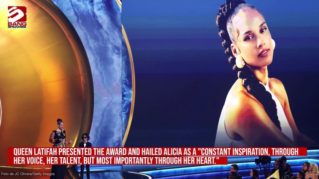 Alicia Keys celebrated women and the 'magic they bring to the room' as she accepted the Dr. Dre Global Impact award at the Grammy Awards