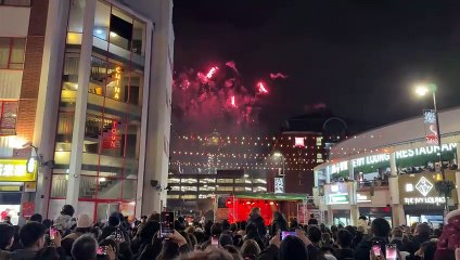 Fireworks light up the sky for Chinese New Year in Birmingham 2025