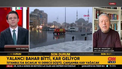 Yalancı bahar bitti, İstanbul'a kar geliyor! Prof. Dr. Şen uyardı: O gün eve erken dönün | SON DAKİKA HAVA DURUMU HABERLERİ