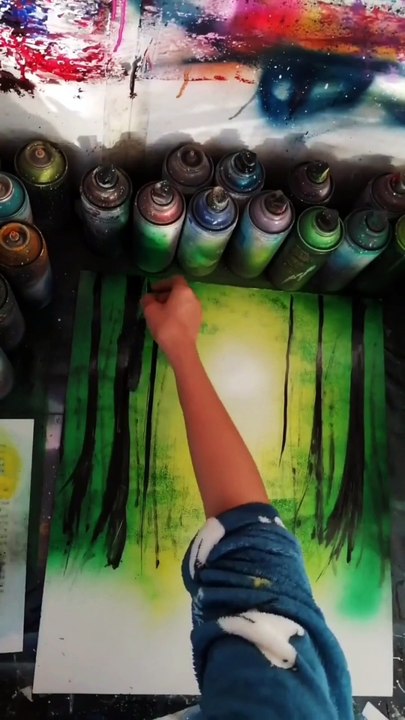 Spray Paint Landscape Tutorial: A Step-by-Step Guide
