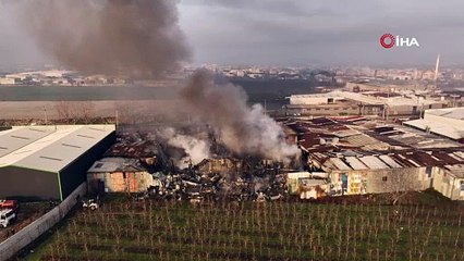 Bursa'daki 2 fabrika alevlere teslim oldu
