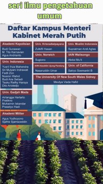 Daftar Kampus Menteri Kabinet Merah Putih#Kampus Menteri Prabowo