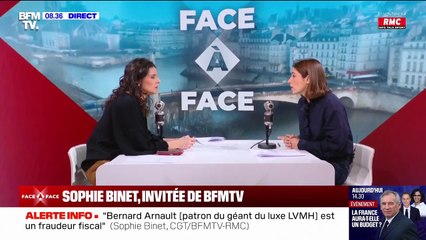Taxation des grandes entreprises: l'interview de Sophie Binet (CGT) en intégralité