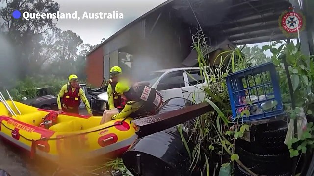 Flooding and rescues as heavy Australian downpours force evacuations