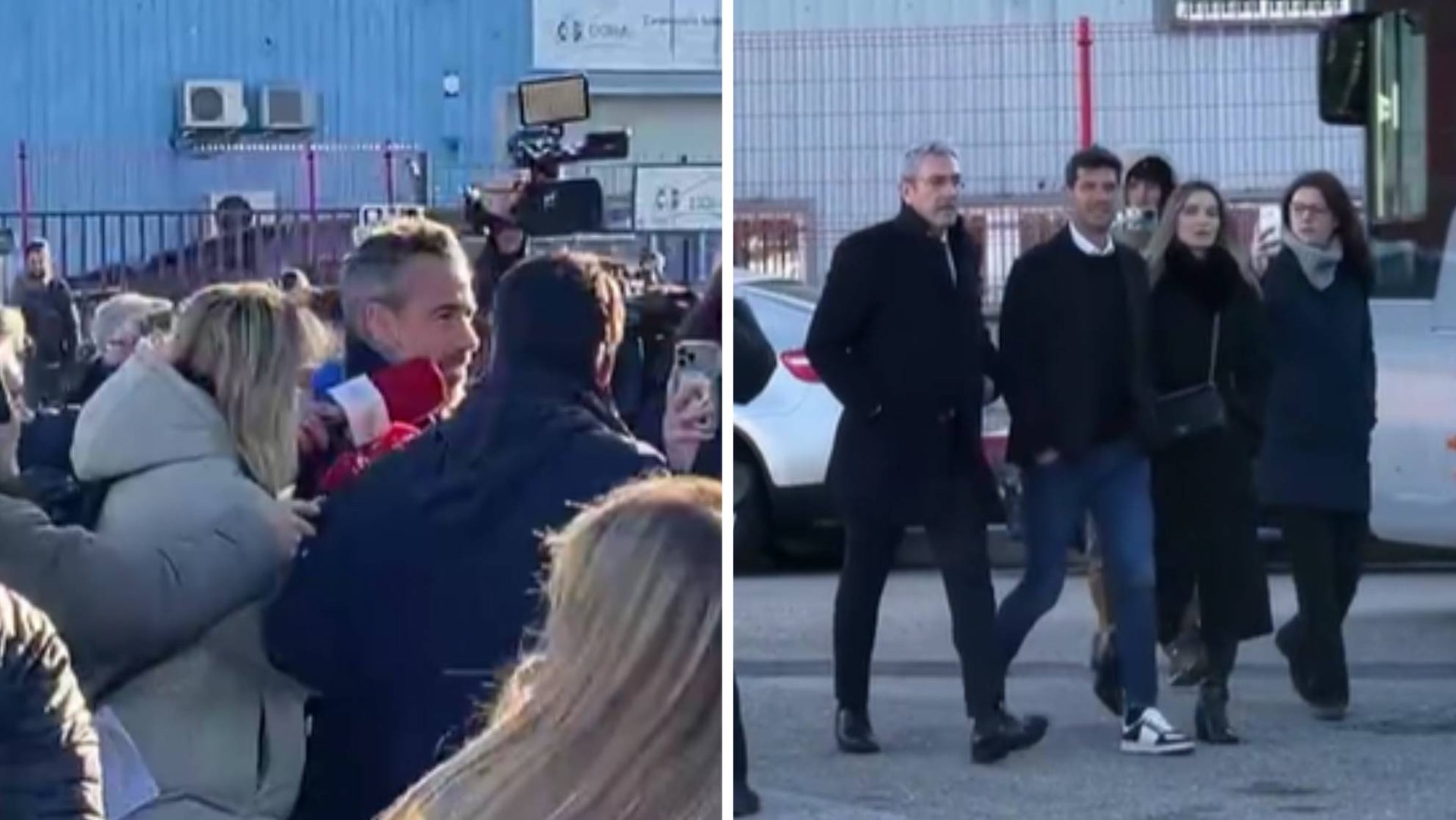 Llegada de Albert Luque y Jorge Vilda a la sede de la Audiencia Nacional