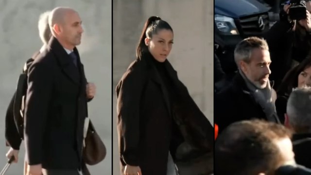 Jenni Hermoso y Luis Rubiales llegan al juicio por el beso no consentido