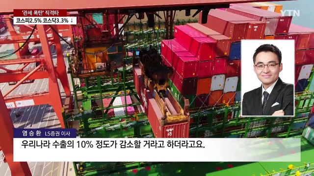 트럼프발 '관세전쟁' 충격에 주가 폭락...환율 급등 / YTN
