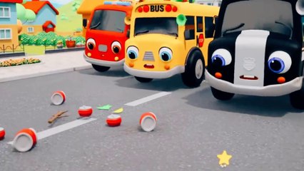 Beep! Beep! Singing Buses Song for Kids.