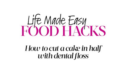 How To Cut A Cake In Half With Dental Floss | GoodToKnow