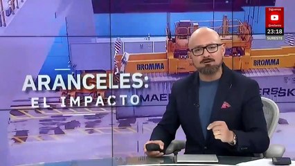 La frontera resiente los aranceles de Trump con camiones de carga varados
