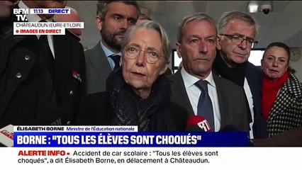Accident de car en Eure-et-Loir: Élisabeth Borne demande aux recteurs d'être "attentifs" aux "signalements" concernant les chauffeurs