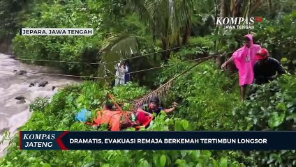 Dramatis, Evakuasi Remaja Berkemah Tertimbun Longsor