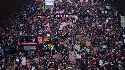 160 ألف متظاهر في برلين ضد التقارب بين اليمين واليمين المتطرف