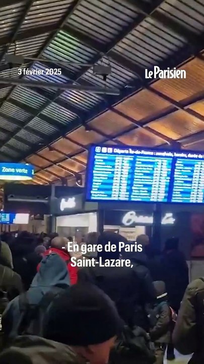 Paris : grosse pagaille à la gare Saint-Lazare après un feu sur une caténaire