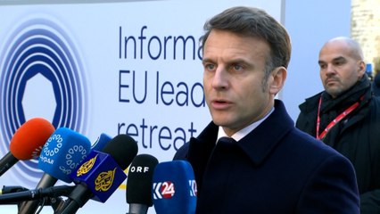 Si l’Europe est « attaquée » sur le commerce, elle « devra se faire respecter », lance Emmanuel Macron