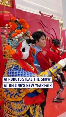 AI robots steal the show at Beijing's New Year fair