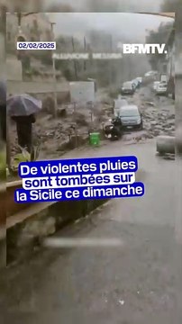 Sicile: des coulées de boue provoquées par des pluies diluviennes dans le nord de l'île