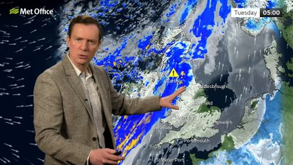 Met Office Afternoon Weather Forecast 03/02/2025 - Strong winds north west Scotland