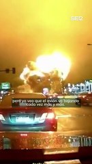 Los estragos del accidente en Filadelfia