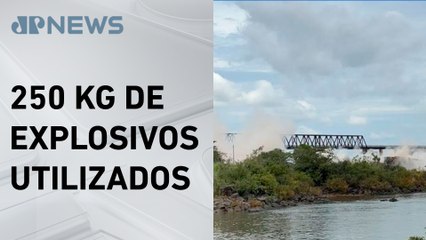 DNIT realiza implosão da ponte Juscelino Kubitschek de Oliveira