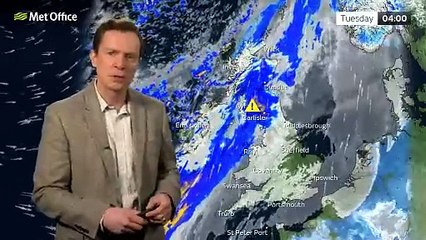 Met Office Monday Afternoon Weather Forecast 03/02/2025