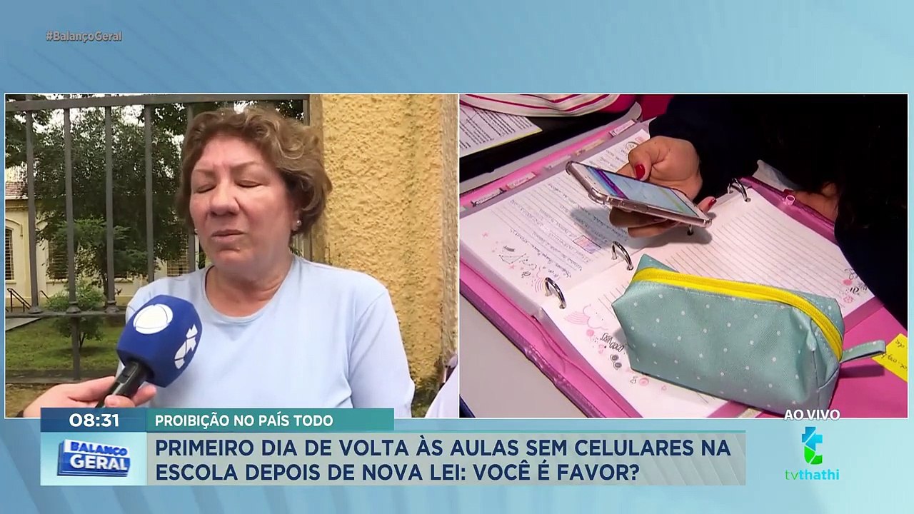 Aulas retornam na rede estadual com lei que veta uso de celulares