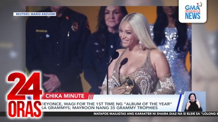 Beyonce, wagi for the 1st time ng "Album of the Year" sa Grammys; mayroon nang 35 Grammy trophies | 24 Oras