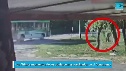 Los últimos momentos de los adolescentes asesinados en el Conurbano