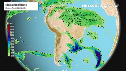 Rios Atmosféricos entre os dias 03 e 06 de fevereiro.