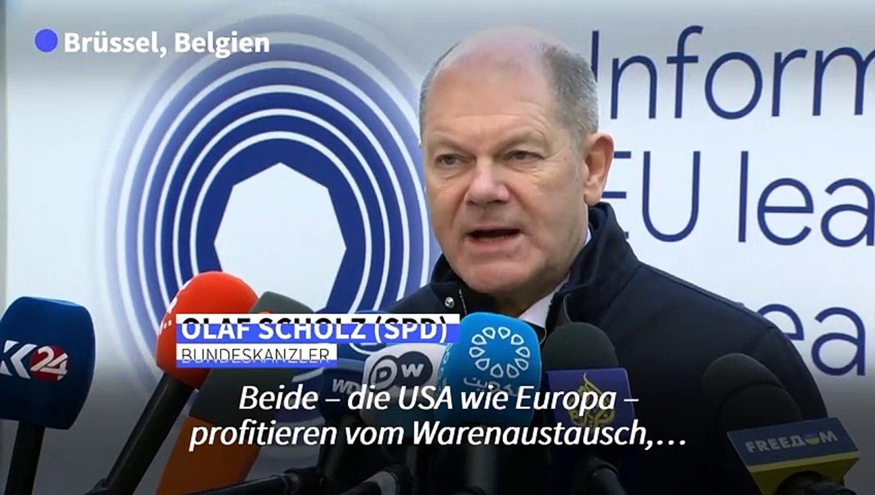 Scholz zu Trump: EU wird 'auf Zollpolitiken mit Zollpolitiken reagieren'