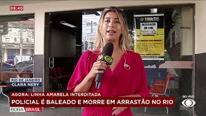 Agente morre durante arrastão na Linha Amarela, no RJ