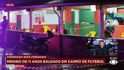Atirador atinge homem e criança em campo de futebol em SP