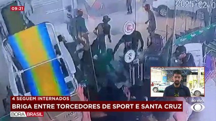 Briga entre torcedores de Sport e Santa Cruz causa pânico em Recife
